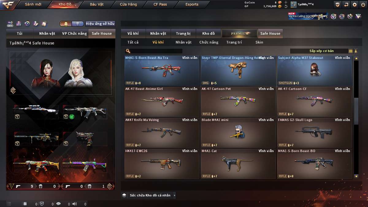shop acc cf uy tin gia re